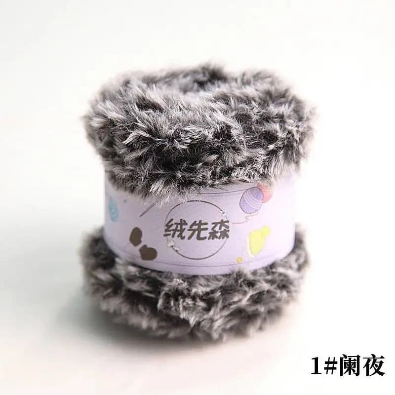 50g Pellicce di Filato di Visone Velluto Lavorato A Mano Bastone Ago Filato di Cotone FAI DA TE Peluche Sciarpa Cappello di Lana di Coniglio Peluche Bambola Filo All'uncinetto