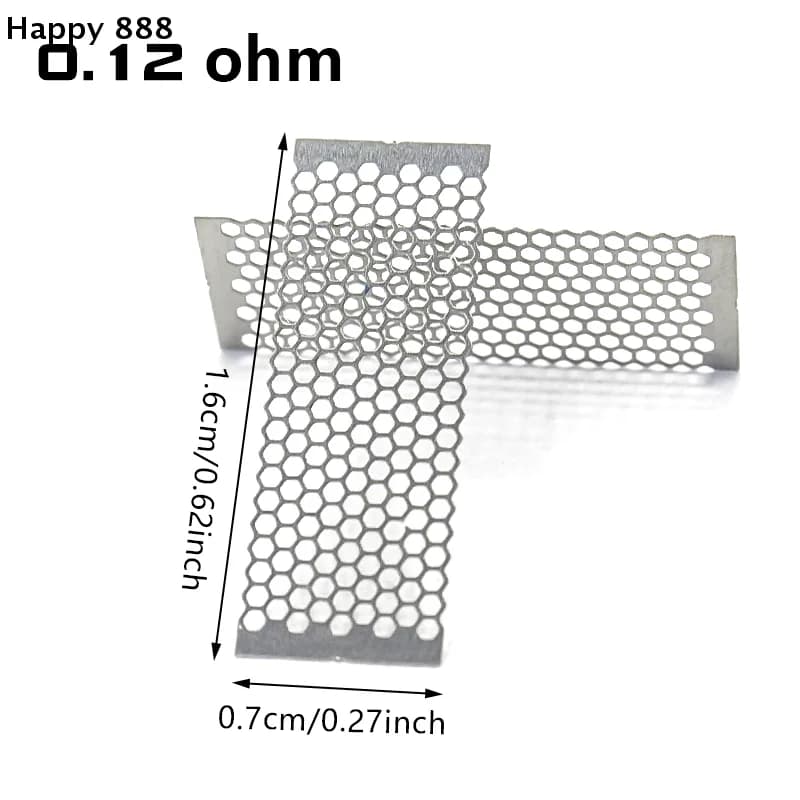 Filo di resistenza a spirale, a rete o in ceramica con gambe per piattaforma a bobina - Bobine sub-ohm