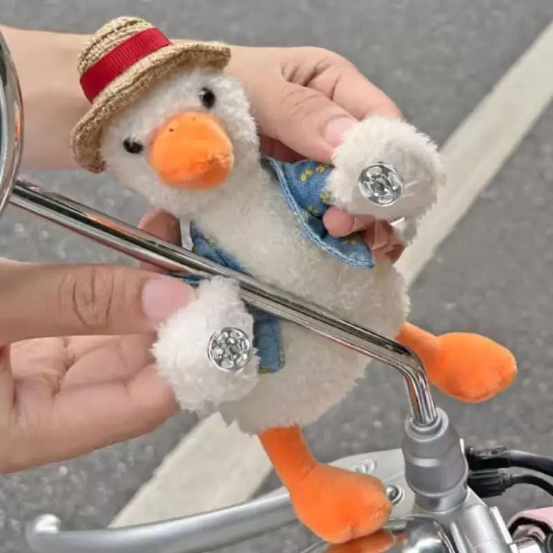1 Pezzo Specchietto Retrovisore per Bici Elettrica e Moto, Decorazione per Veicoli Elettrici, Ciondolo a Forma di Bambola Cartone Animato, Accessori Carini