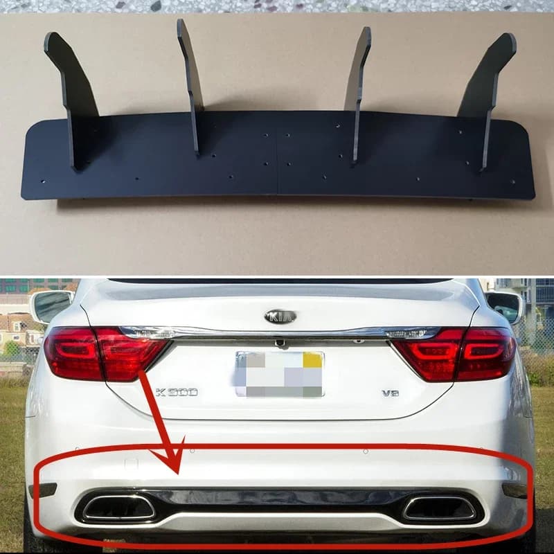 Diffusore posteriore stile Maxton, kit carrozzeria, accessori per paraurti posteriore, compatibile con KIA K900 5.0 2015 2016