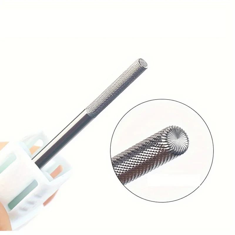 1 pz professional tungsten steel nail drill tip nail files nail polish gel remove bava for electric machine tool to clean cuticles