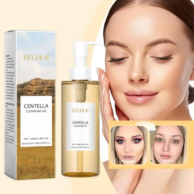 Centella Cleansing Oil Gentle Facial Makeup Remover Vitamin E Moisturizing Face Refresher Cleaning Oil Cleaning Nose Pores