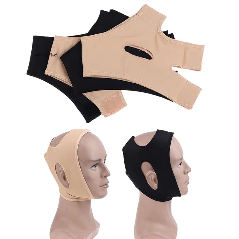 Delicata maschera per il viso sottile con collo e mento Cintura dimagrante Cintura per il sollevamento del viso Strumento di bellezza per il supporto delle guance per il fitness facciale