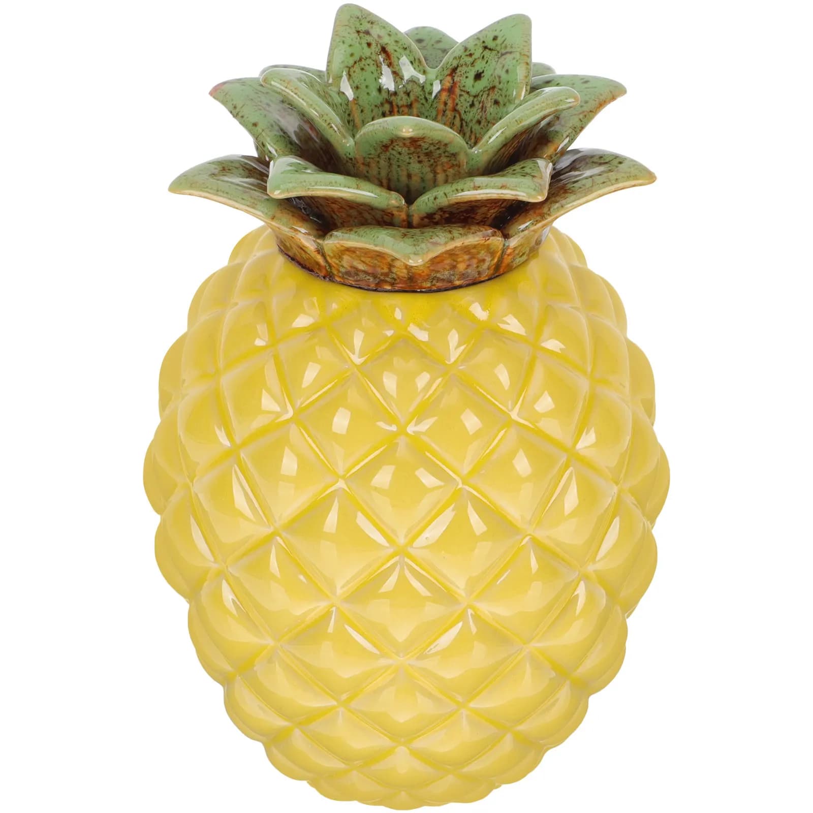 Ceramic Pineapple Tea Storage Jar Airtight Loose Leaf Tea Container for Home Kitchen Decor Candy Sugar Dried Food Organizer