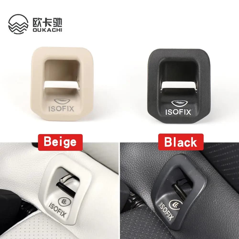Car Rear Seat Hook ISOFIX Cover Child Restraint for Mercedes W156 W117 W176 Benz Cla GLA A Class Rear Seat Hook Bla Black Buckle