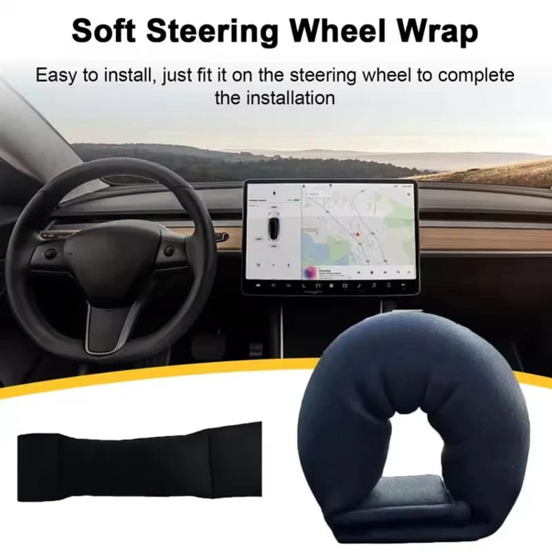 Steering Wheel Weight Fastener Tape Soft Steering Wheel Wrap Auto Parts Steering Wheel Weights for Tesla Model 3/Y/S/X