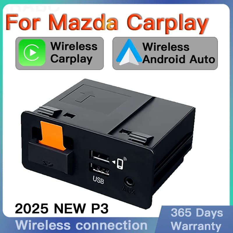New P3 For Wireless Apple CarPlay Android Auto USB Hub Adapter OEM for Retrofit Mazda 2 3 CX3 CX5 CX8 CX9 MX5 TK78669U0C Kit
