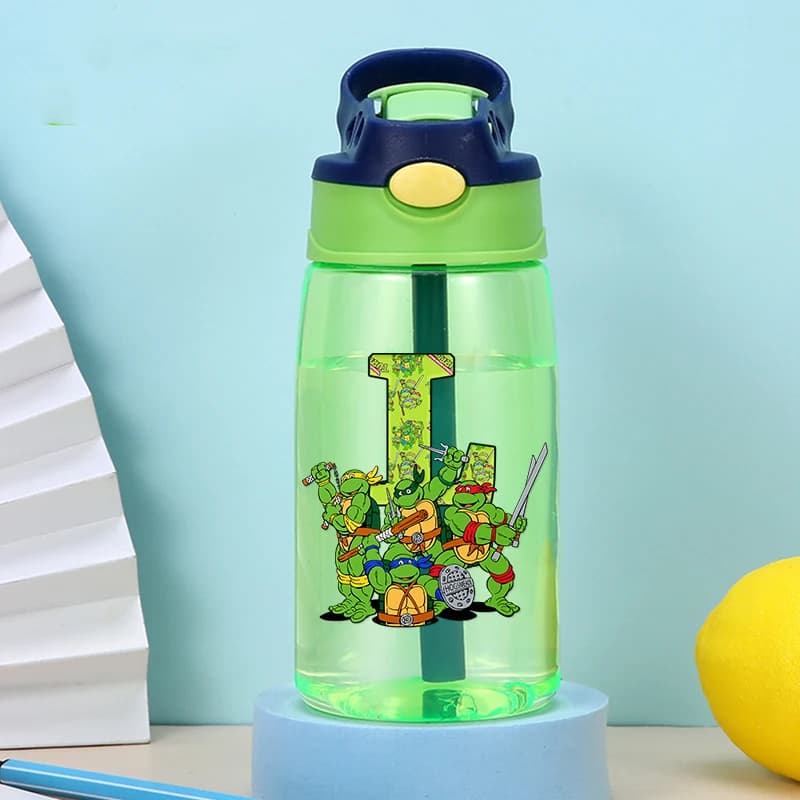 Teenage Mutant Ninja Turtles Water Bottles Anime Sports Bottle Outdoor Travel Fitness Cup Cartoon Partern Portable Drinking Cups