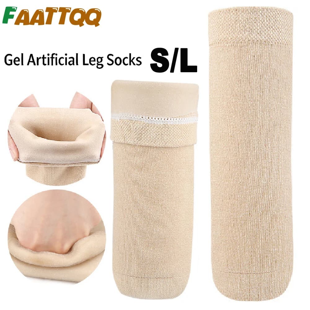 1 PAIO di Calze Protesiche Restringenti per Amputati, Calze in Gel per Amputati, Restringitori per Amputazioni, Manicotti in Gel per Gambe Amputate per Amputati Inferiori