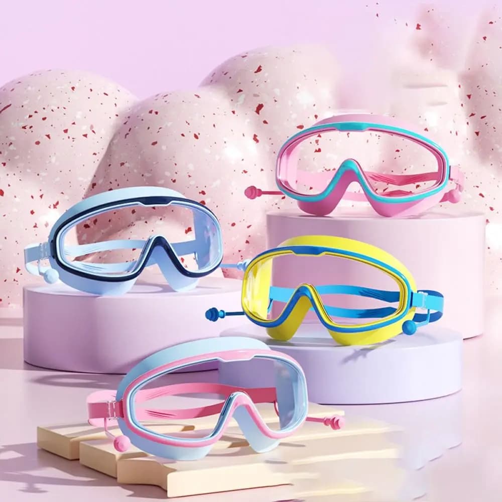 Children's swimming glasses HD boys girls montatura grande goggles waterproof swim glasses in Silicone for kids