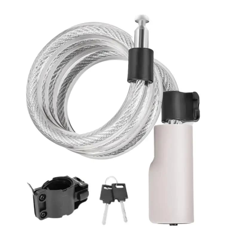 Lucchetto per cavo Antifurto per carichi pesanti Cavo per lucchetto per biciclette Antifurto Staffa di montaggio per catena di sicurezza lunga Accessori per bici per