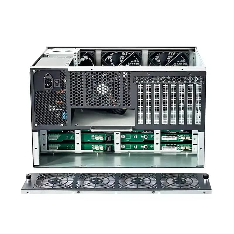 Rack di stoccaggio attaccato in rete Nas per server 12S4 Backplane da 12 g Custodie NAS ATX Raffreddatore per ventola a torre centrale