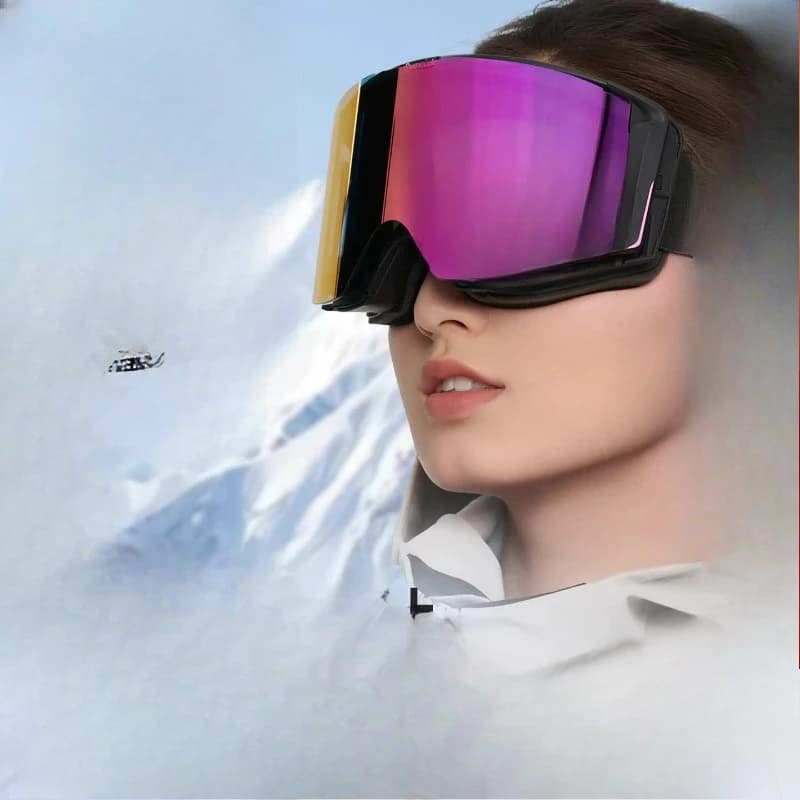 Occhiali da neve Window con lenti convertibili che cambiano colore, occhiali da sci ad alta definizione antiappannamento, occhiali antivento per esterni