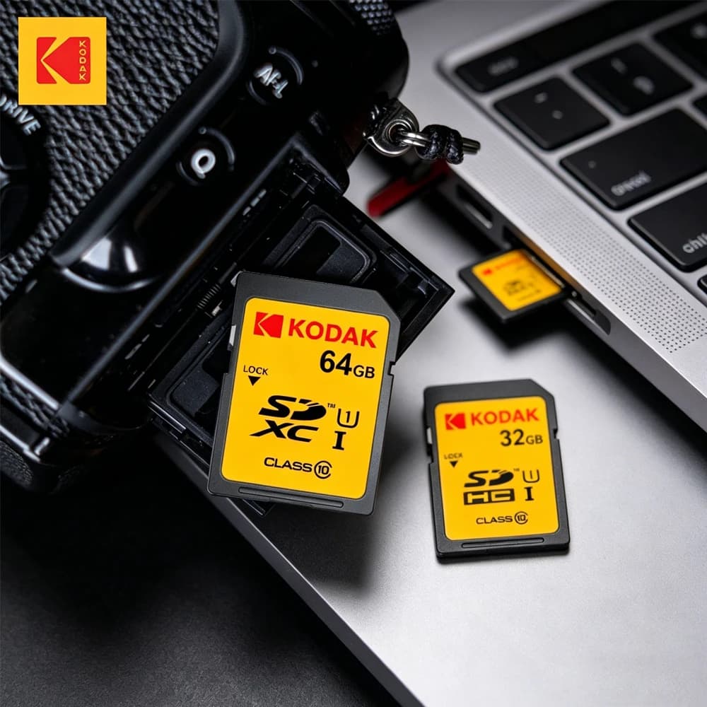 SD card KODAK high speed SD card U3 Class 10 256GB 128GB 64GB 32G SD memory card Flash full size high speed camera