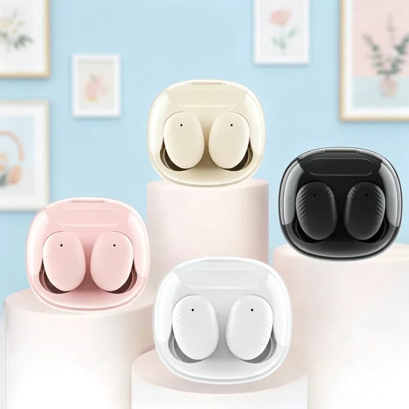 Auricolari Bluetooth TWS, cuffie wireless Bluetooth con cancellazione del rumore e microfono, compatibili con tutti gli smartphone
