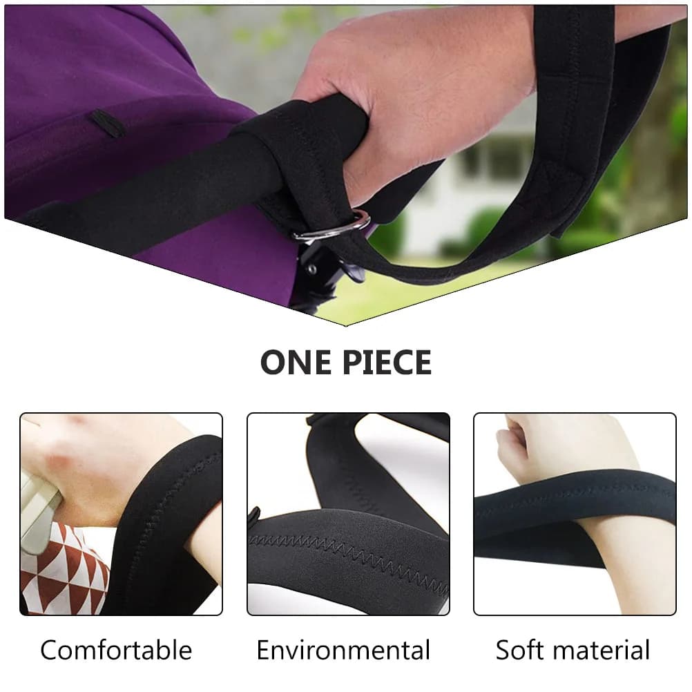 1pc Fascia da polso per passeggino Morbida e confortevole Passeggiate sicure Design con anello a D Nessun rischio di imbiancimento Sicurezza del passeggino