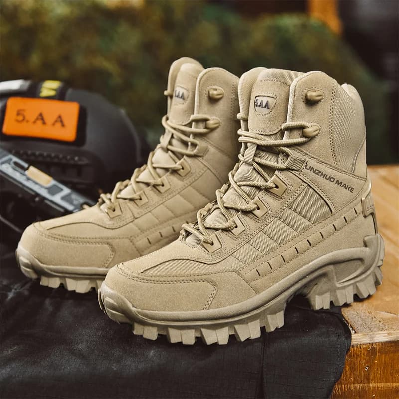 LiXingMing Stivali da trekking da uomo Impermeabili da uomo Allenamento all'aperto Campeggio Anti-usura Scarpe da trekking con risposta Pesca Caccia Sneakers