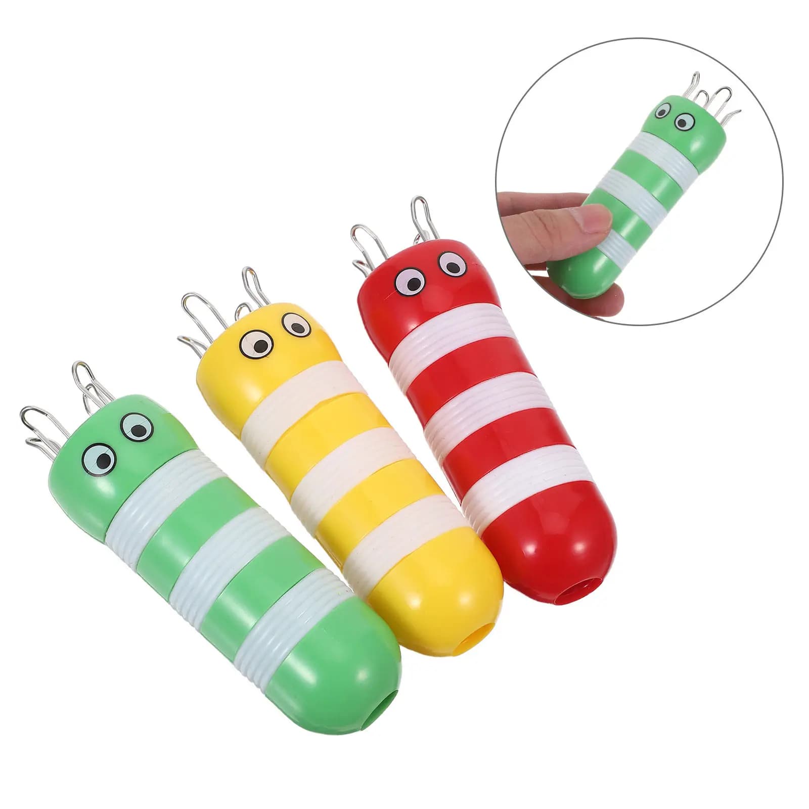 3Pcs Plastic Bee Shape Spool Knitter Set Manual Weaving Machine for DIY Yarn Cord Sweater Scarf Making Quick Cord Knitting