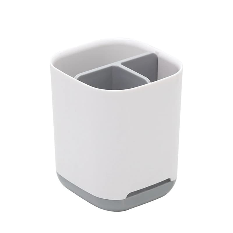 ABKY-Mensola organizer da bagno multifunzionale con portaspazzolino - Stoccaggio salvaspazio per utensili da doccia e da bagno