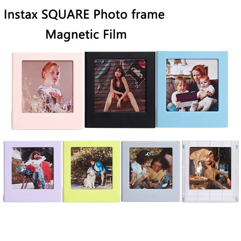 Magneti bifacciali Frigo Immagine Cornici magnetiche per Fujifilm Instax SQUARE SQ1 SQ6 SQ10 SQ20 SP-3 Assemblare foto