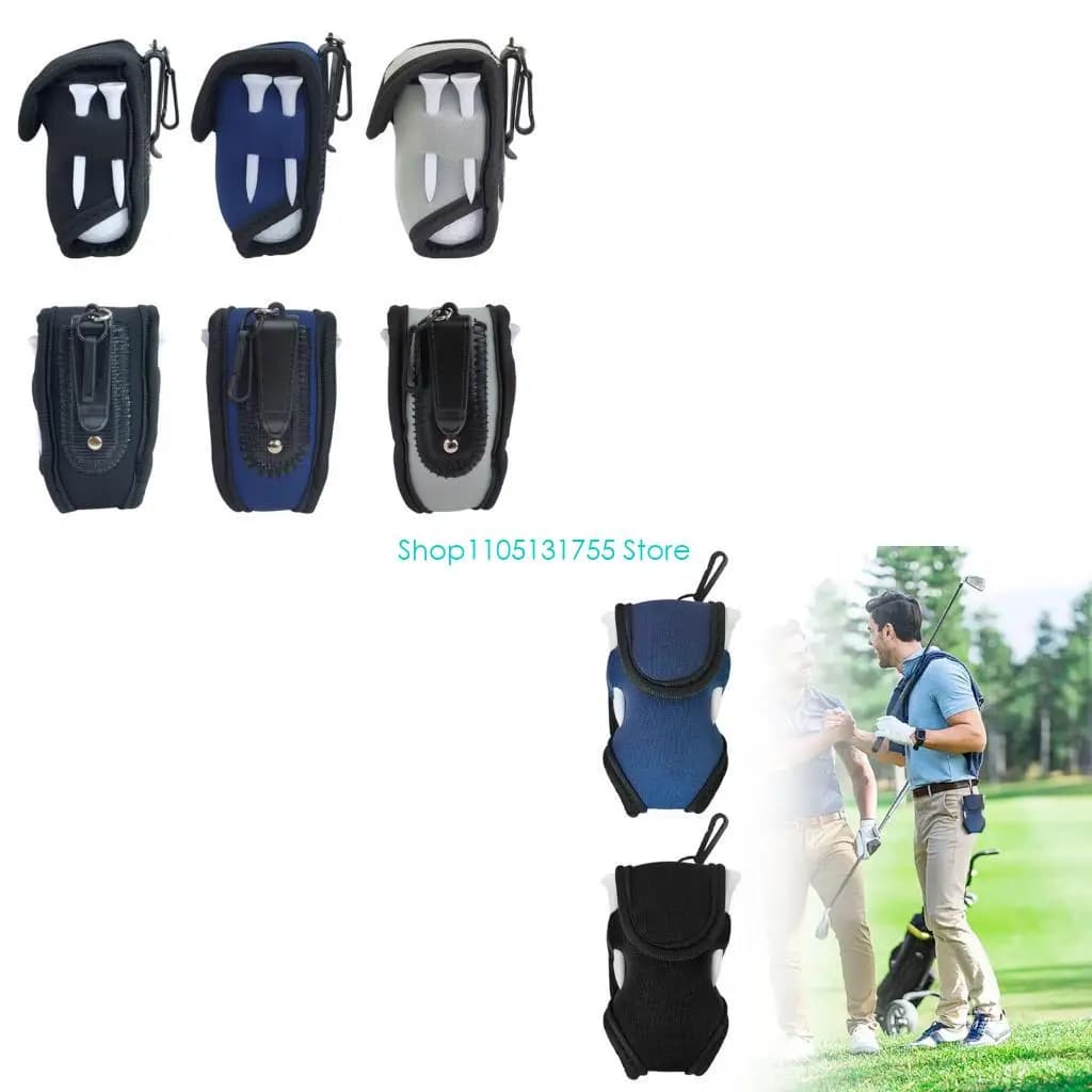 K0EF Golf Ball Holder with Tees and Ball Convenient Access Small Golf Accessory