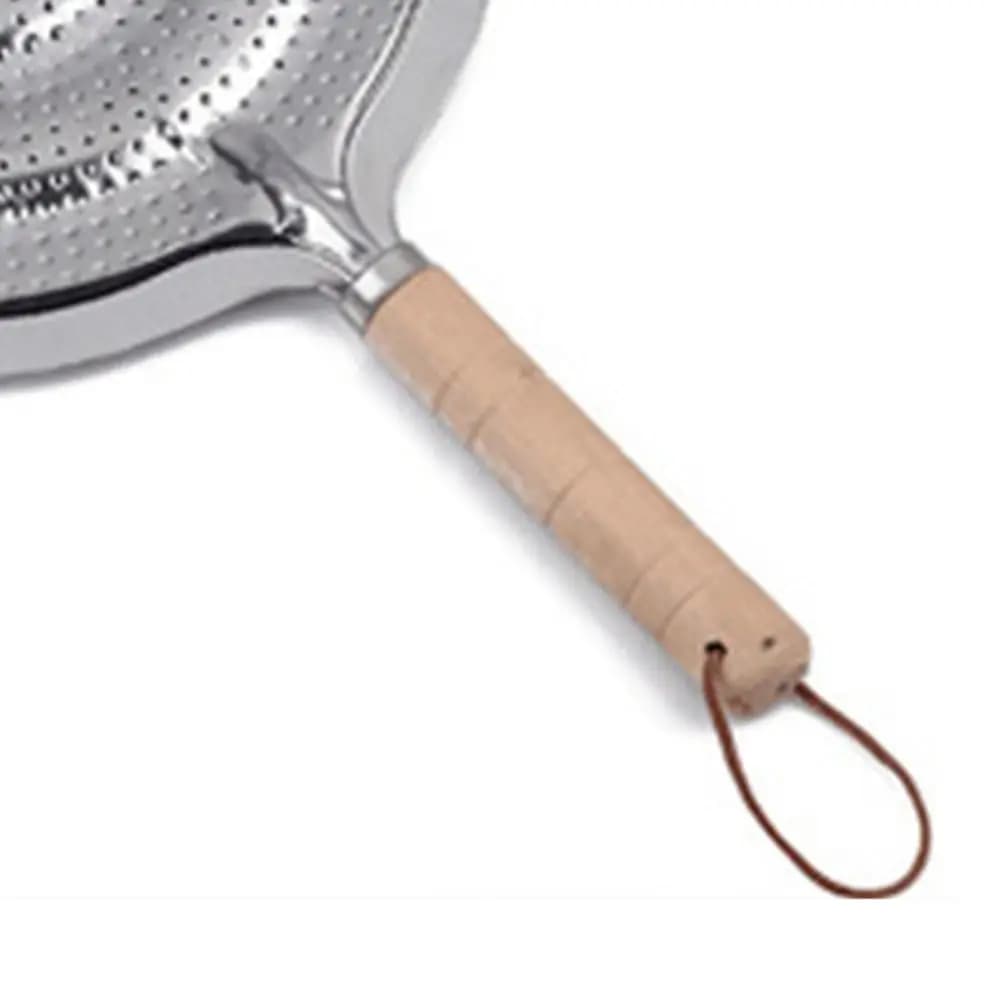 Anello di Cottura in Metallo 21cm, Tappetini Termoisolanti con Manico in Legno, Diffusore di Calore per Fornelli a Gas/Elettrici/a Induzione, Utensili da Cucina