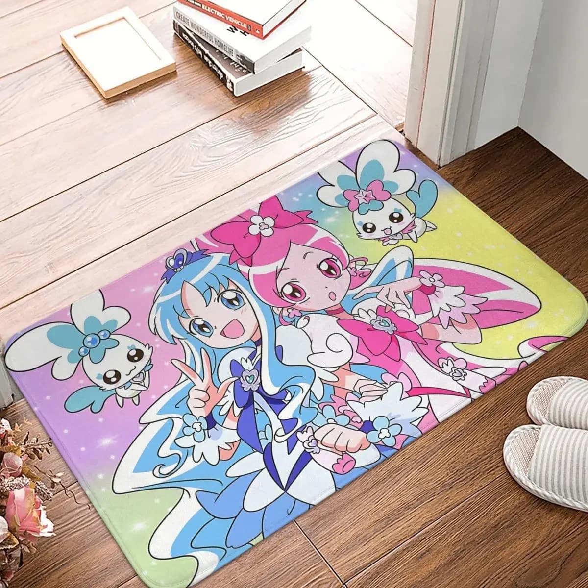 Pretty Cure Precure Princess Anime tappeto antiscivolo Heartcatch And fates zerbino soggiorno tappetino da cucina tappeto da pavimento di benvenuto