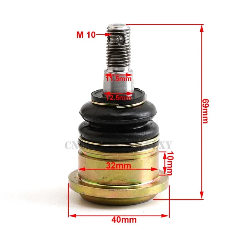 Giunto sferico M10 32X10mm adatto per parti di veicoli cinesi ATV UTV Go Kart Buggy Quad Bike