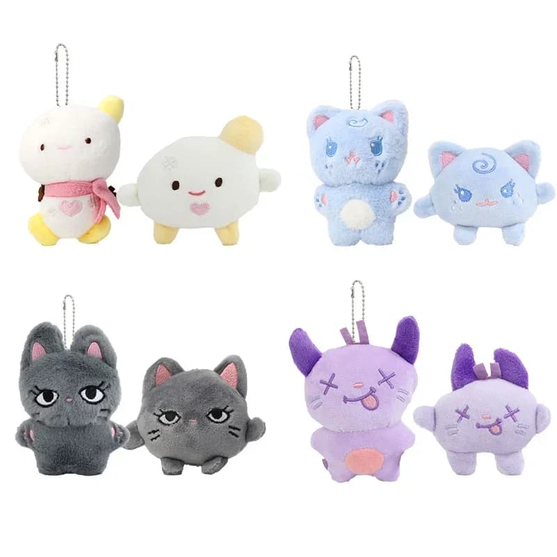 Nuovo Portachiavi Peluche Kpop KARINA GISELLE WINTER NINGNING, Ciondolo Animale Imbottito, Accessori per Zaino