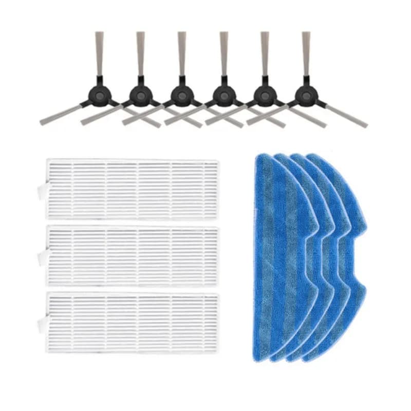 Robot Aspirapolvere Spazzola Laterale Filtro Hepa Panno Mop per Linnberg Aqua Robot Aspirapolvere Spazzole Pulizia Mop Stracci