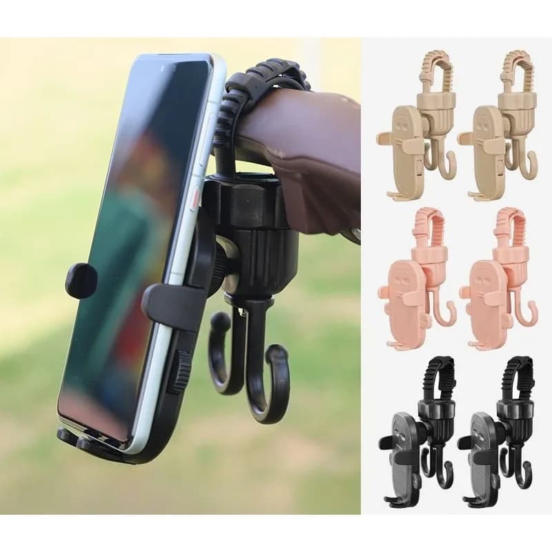 Ganci per passeggino porta cellulare ganci universali per girello per auto elettrica ganci per borse universali