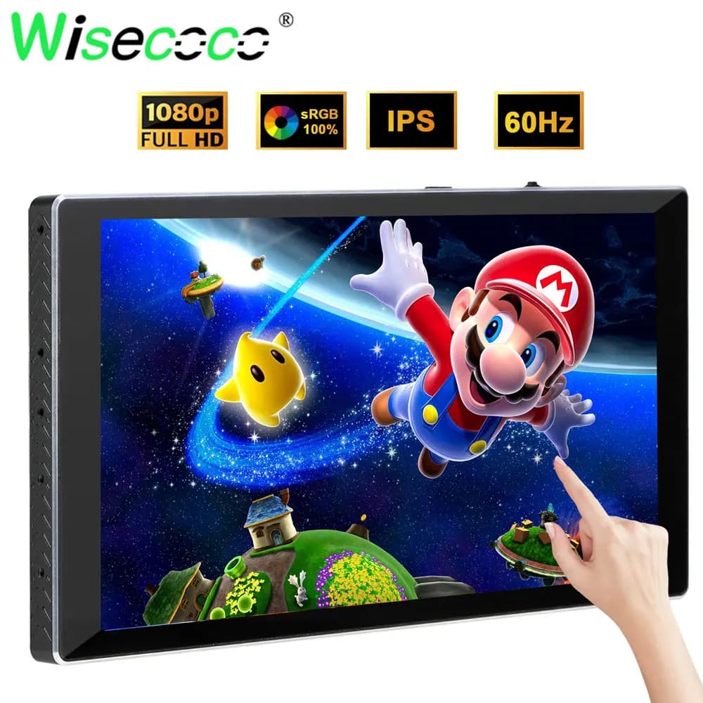Touchscreen da 7 pollici FHD 1920x1080 Display LCD Raspberry Pi laptop Monitor portatile 60Hz USB-C Touch Panel