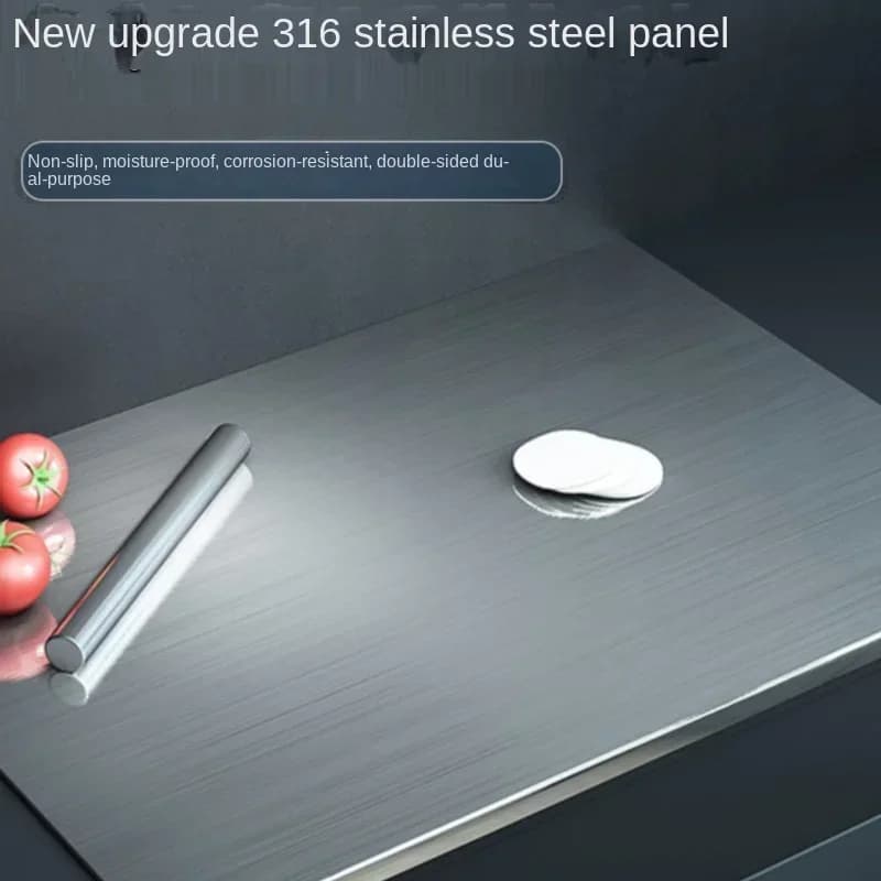 Multi-functional 316 Stainless Steel Cutting Board for Vegetables, Fruit and Dough with Baking Function
