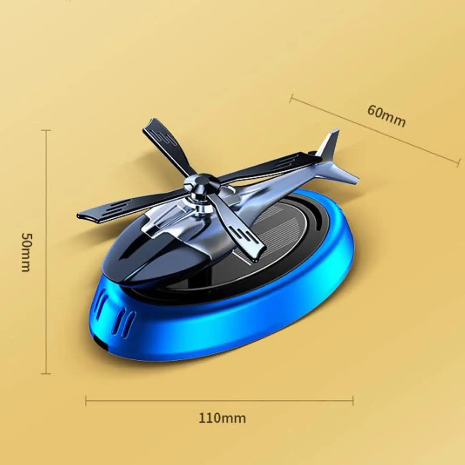 Car Air Freshener Solar Powered Autorotation Decoration Silent Perfume Diffuser for Car Home Office