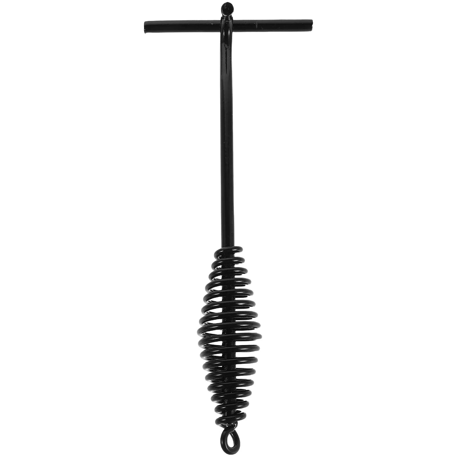 Sollevatore per Coperchi in Ghisa per Pentole Olandesi 25cm, Manico a Spirale Resistente, Gancio Sicuro per Coperchi di Pentole da Esterno, Accessorio da Campeggio