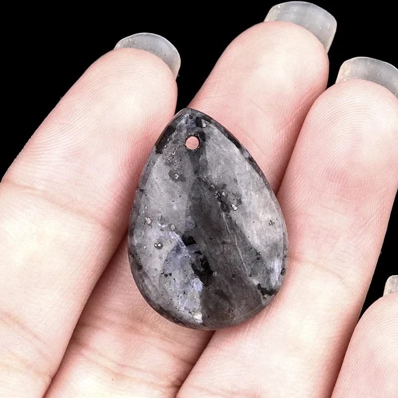1 Pezzo di Perline in Pietra Semipreziosa Naturale in 18 Colori, Forma a Goccia Liscia, per Creare Collane e Orecchini Fai-da-Te, 18x25mm