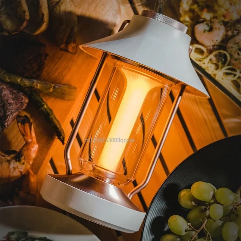 Lampada LED Classica per Campeggio all'Aperto, Luce a Lunga Durata per Tenda, Lanterna Sospesa Stile Lanterna da Cavallo, Luce Calda per Campeggio