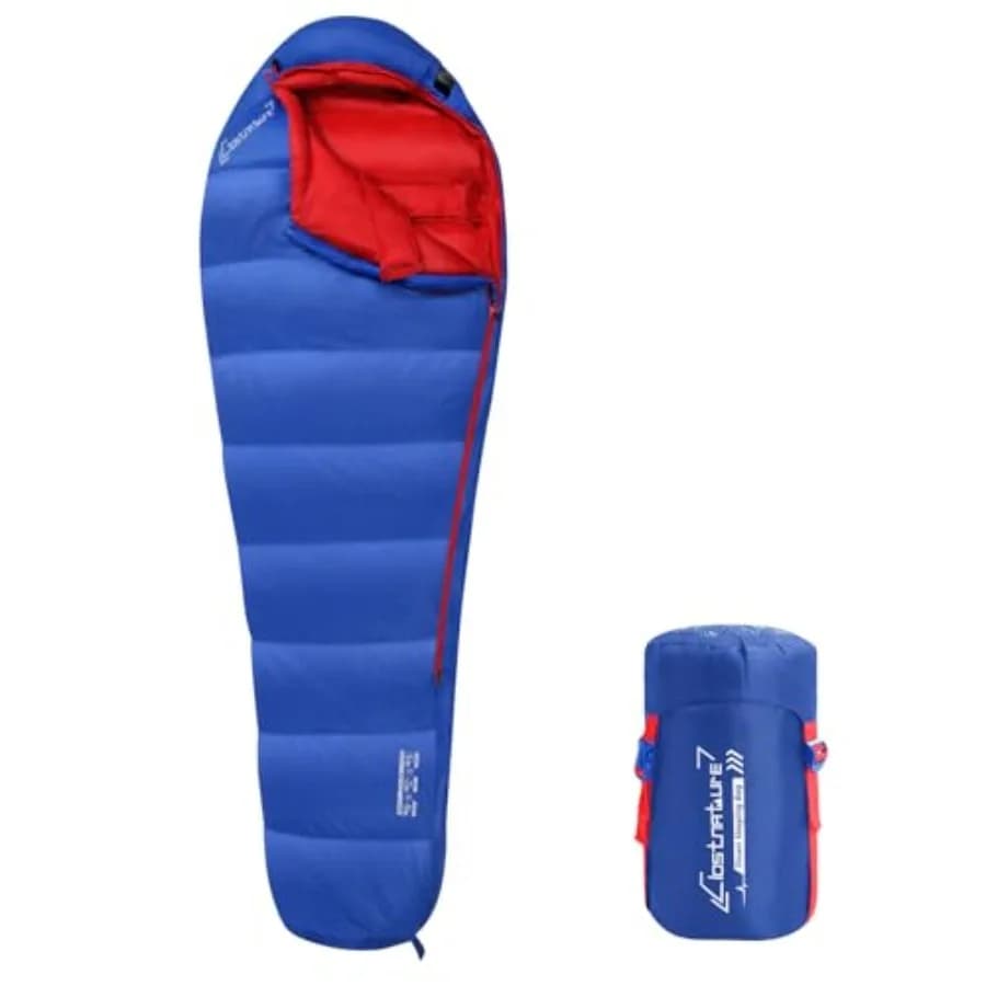 Pelo Plush Bag for Adults - Pelo Mummia Bag for Camping 20D 550 Fill Power for 16 Degrees F - 45 ° F Lightweight 4 Season Clod Weat