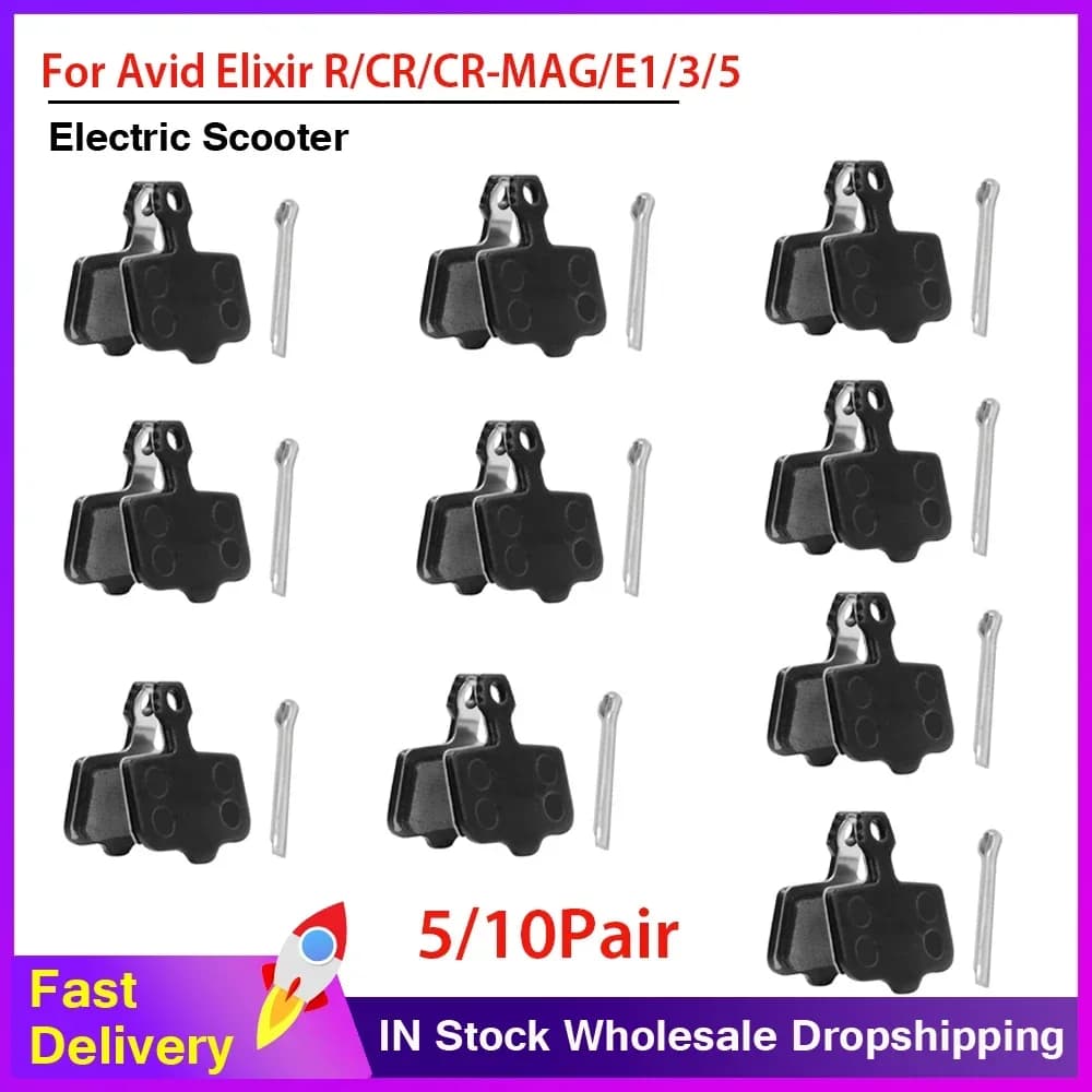 Parti metalliche del freno per Avid Elixir R/E1/CR/CR-MAG Pastiglie di attrito del disco metallico per bici per parte bicicletta elettrica Elixir AVID E3/E9/E5/E7