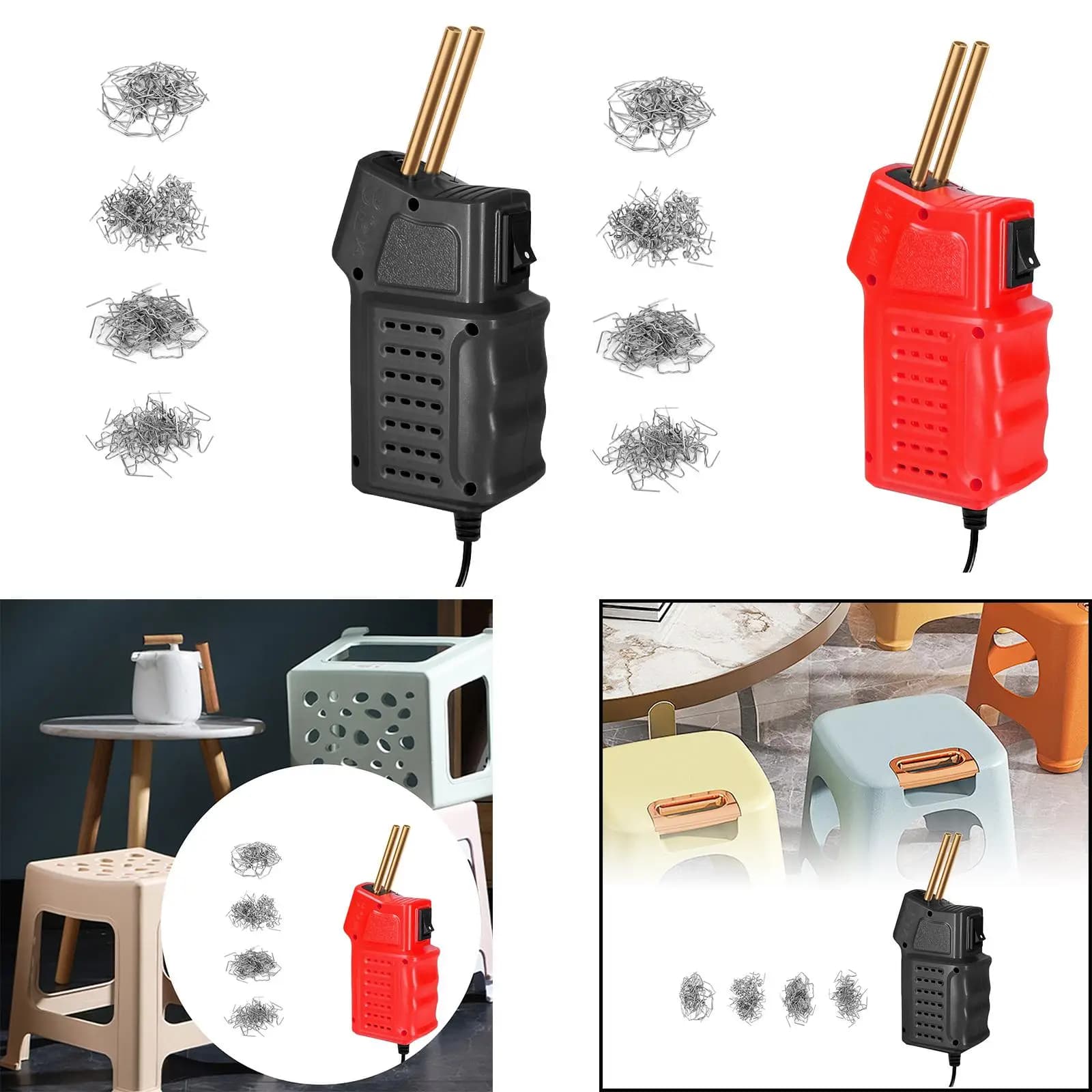 Kit di riparazione in plastica per cucitrice a caldo Kit saldatore in plastica per parti di automobili Riparazione kayak