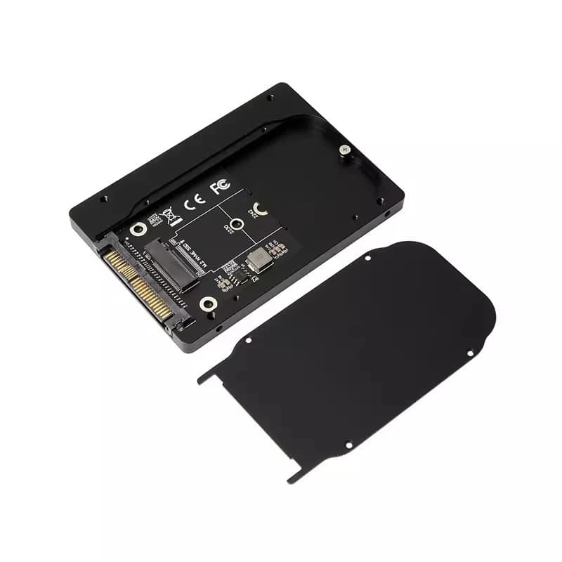 Adattatore PCIe 3.0 NVMe M-Key M.2 a U.2 con custodia in alluminio per SSD U.2 da 2,5 pollici SFF8639
