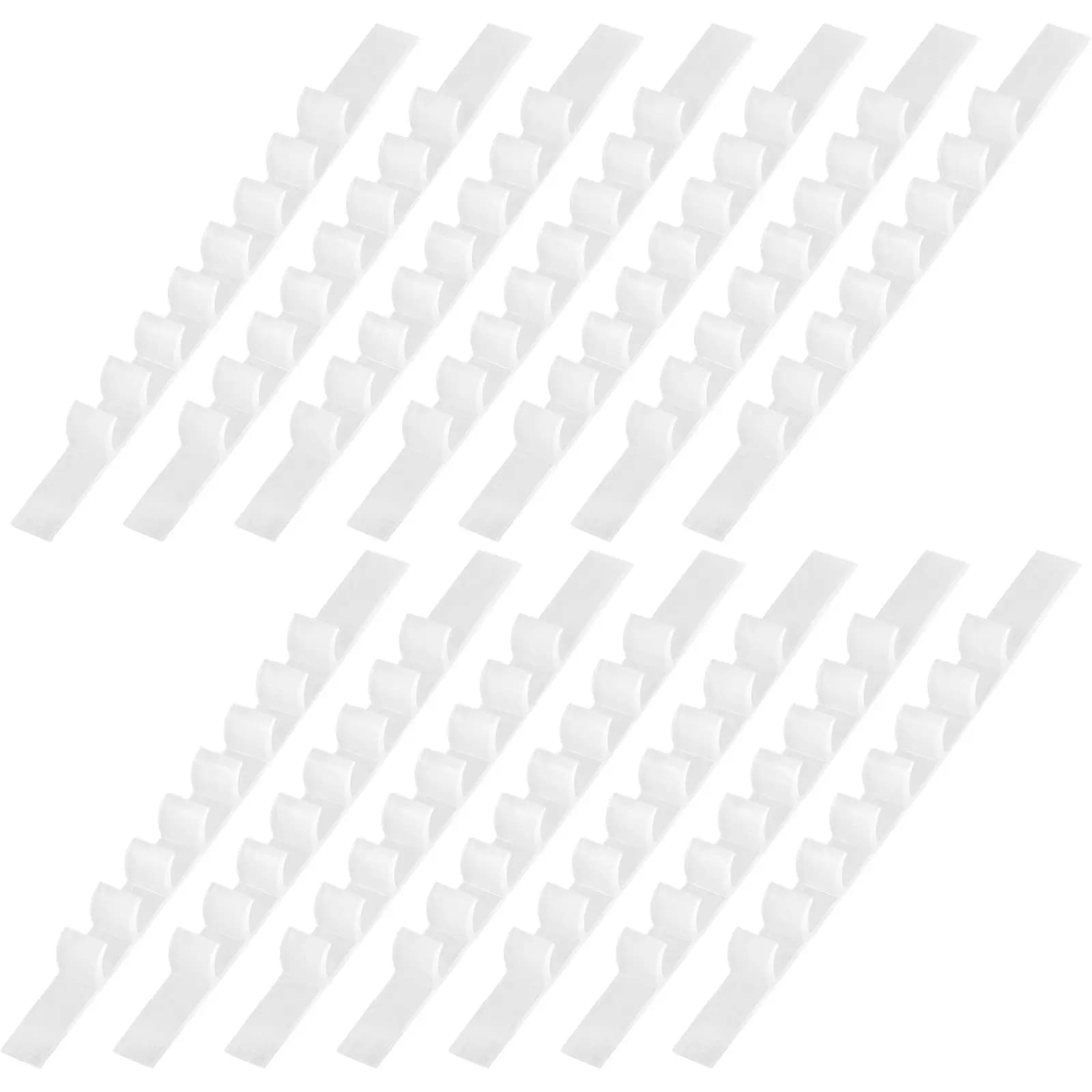 50 Pieces Sliding Strips Silicone Wall decal for clothes hanger, Anti-slip protectors for clothes shoulders, Accessories for wardrobe