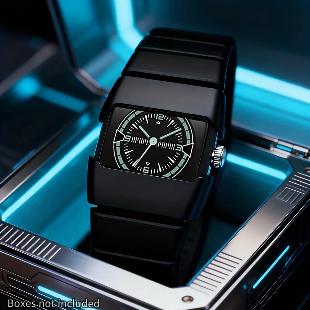 Millenium style irregular watch for men and women, teenagers, high aesthetic value, trendy, fashionable, retro, versatile, high-end quartz watch for men and women