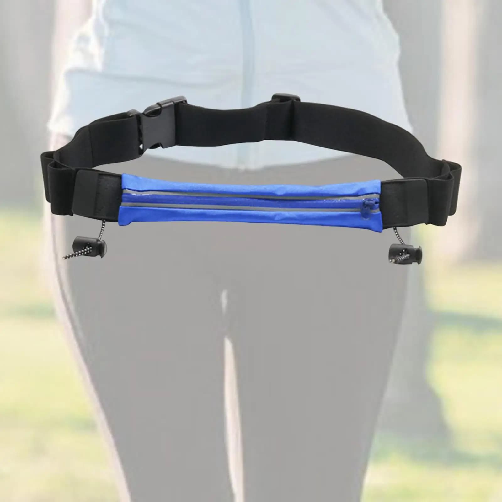 Running belt in Polyester, Adjustable Fitness bag for Phone and Keys, Ideal for Hiking and Cycling