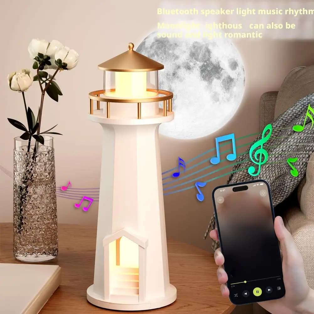 Light moonlight Night light Bluetooth Speaker Projection lamp with wireless charging Creative decorative item with APP control
