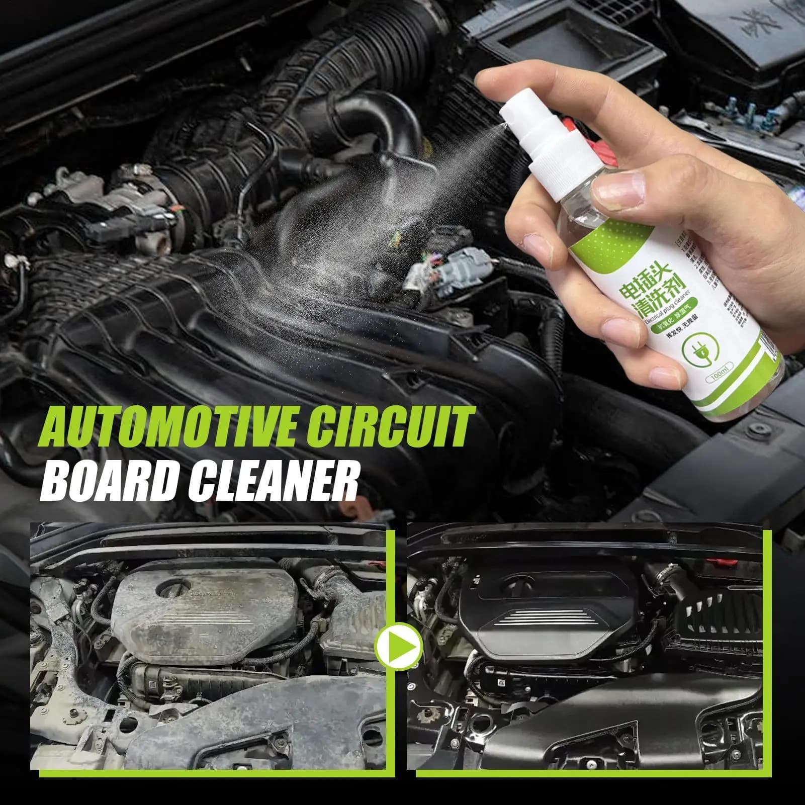 Detergente elettrico Pulitore elettronico ad asciugatura rapida Spray aerosol Liquido sgrassante per attrezzature industriali pesanti per tappi per auto