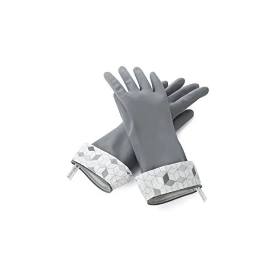 Splash Patrol Natural Latex Cleaning Gloves Large - Eco-Friendly, Durable, Kitchen, Bathroom, Household Cleaning