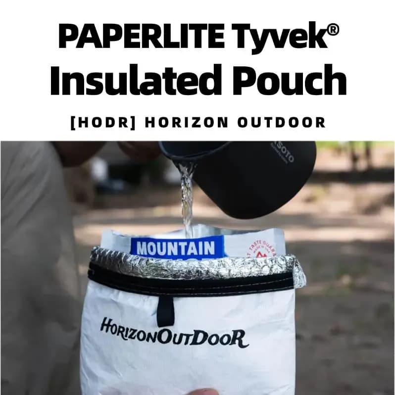 [HODR GEAR] Outdoor Tyvek® Insulated Food Pouch Ultralight Freeze-Dried Meal Cozy Warmer Bag Tear-Resistant Hiking Camping Gear