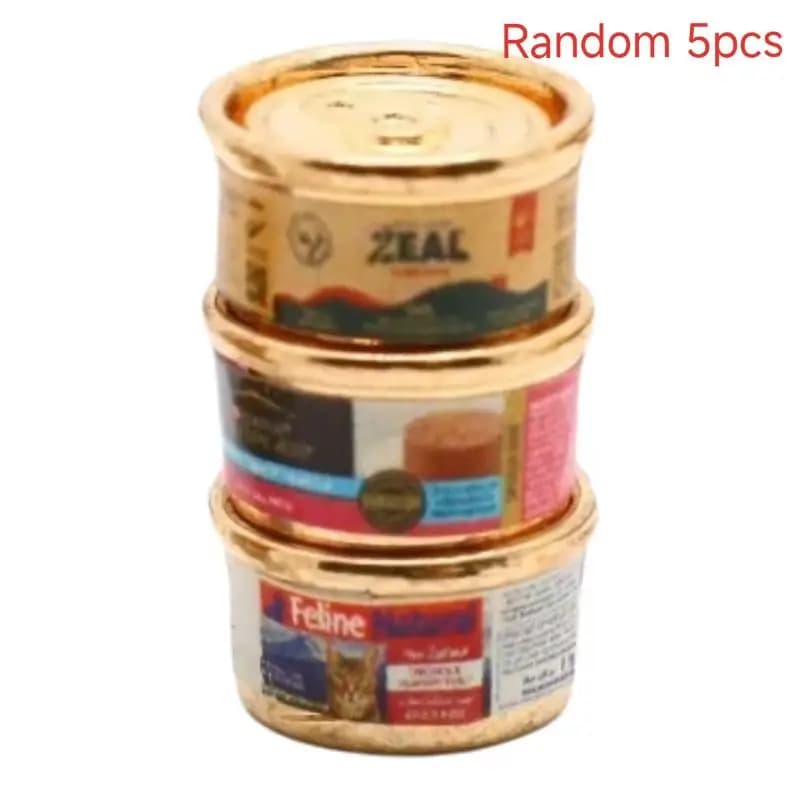 1/5 Pezzi Giocattoli per il Gioco di Ruolo, Cibo per Animali Domestici in Miniatura per Casa delle Bambole 1/12, Decorazioni per la Casa delle Bambole