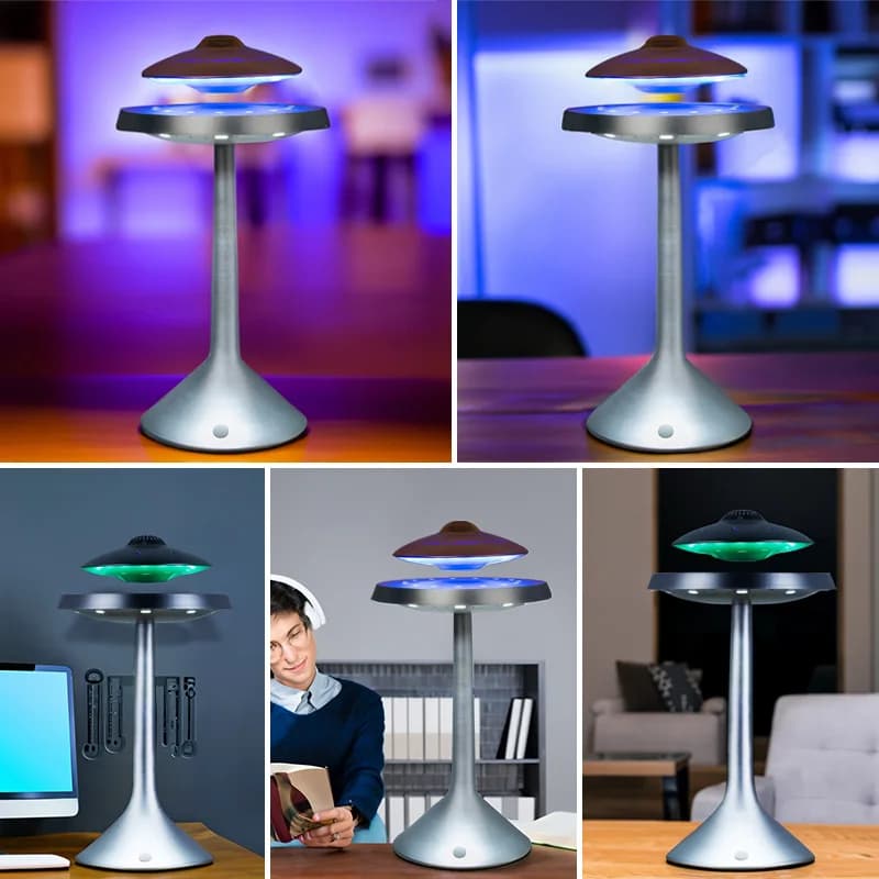 Bluetooth Maglev UFO Shape Speaker, Creative Bright Decoration with Touch Control for Home